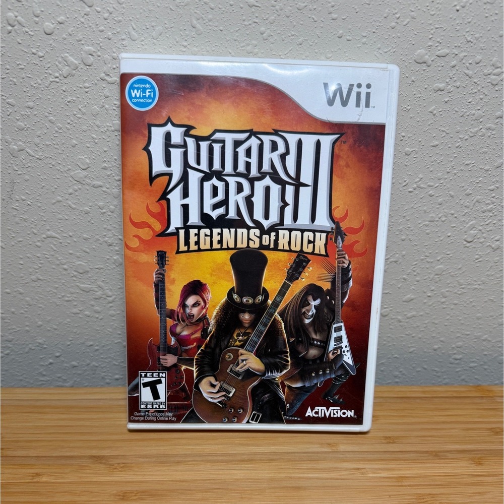 Activision Guitar Hero III Legends of Rock Nintendo Wii One Size White Game Disc